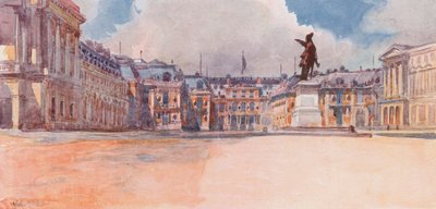 Paleis van Versailles, Kant gericht naar de Hoven, Versailles door Rene Binet